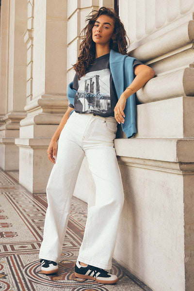 All About Eve Jacqui Wide Leg Vintage White