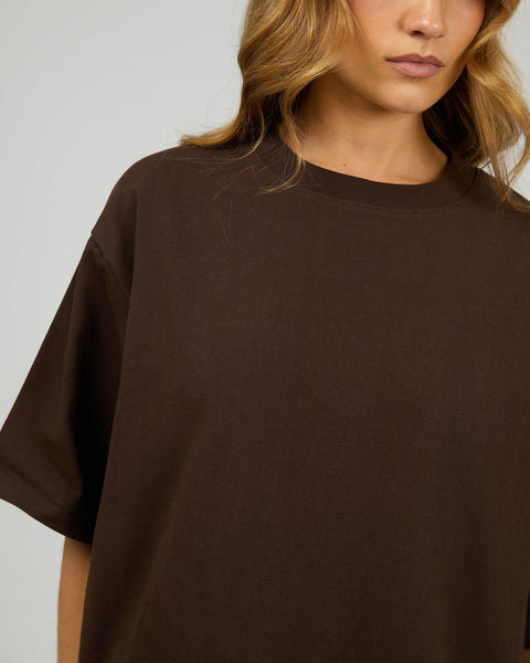 Silent Theory Core Oversized Tee Chocolate | Shine On NZ
