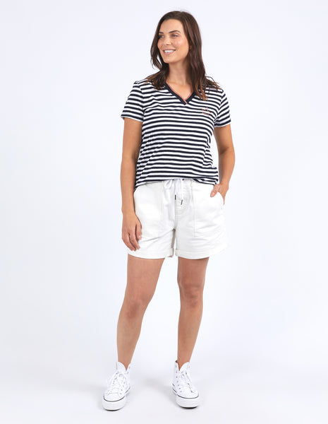 Eloise T-Shirt Dress - Navy Stripe