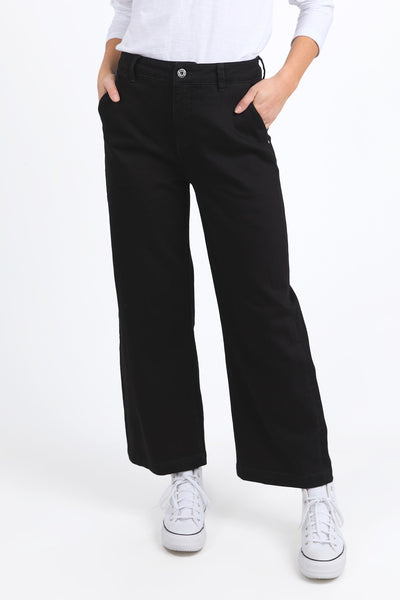 Izzy Wide Leg Jean Black Wash