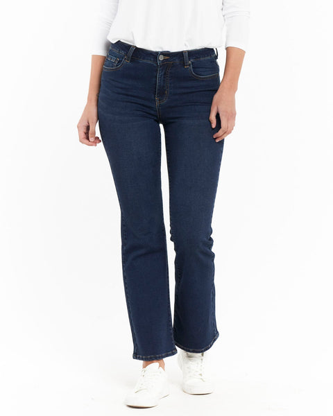 Betty Basics B Bootleg Jean Smokey Blue