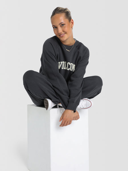 Shop Volcom Girls' Truly Stoked BF Hoodie In Black - Fast Shipping