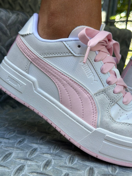Puma CA Pro Queen Of <3s Womens White Whisp Pink Silver Mist - Main Image