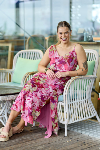 floral maxi dress nz Celebration Tully Maxi Dress Pink Floral
