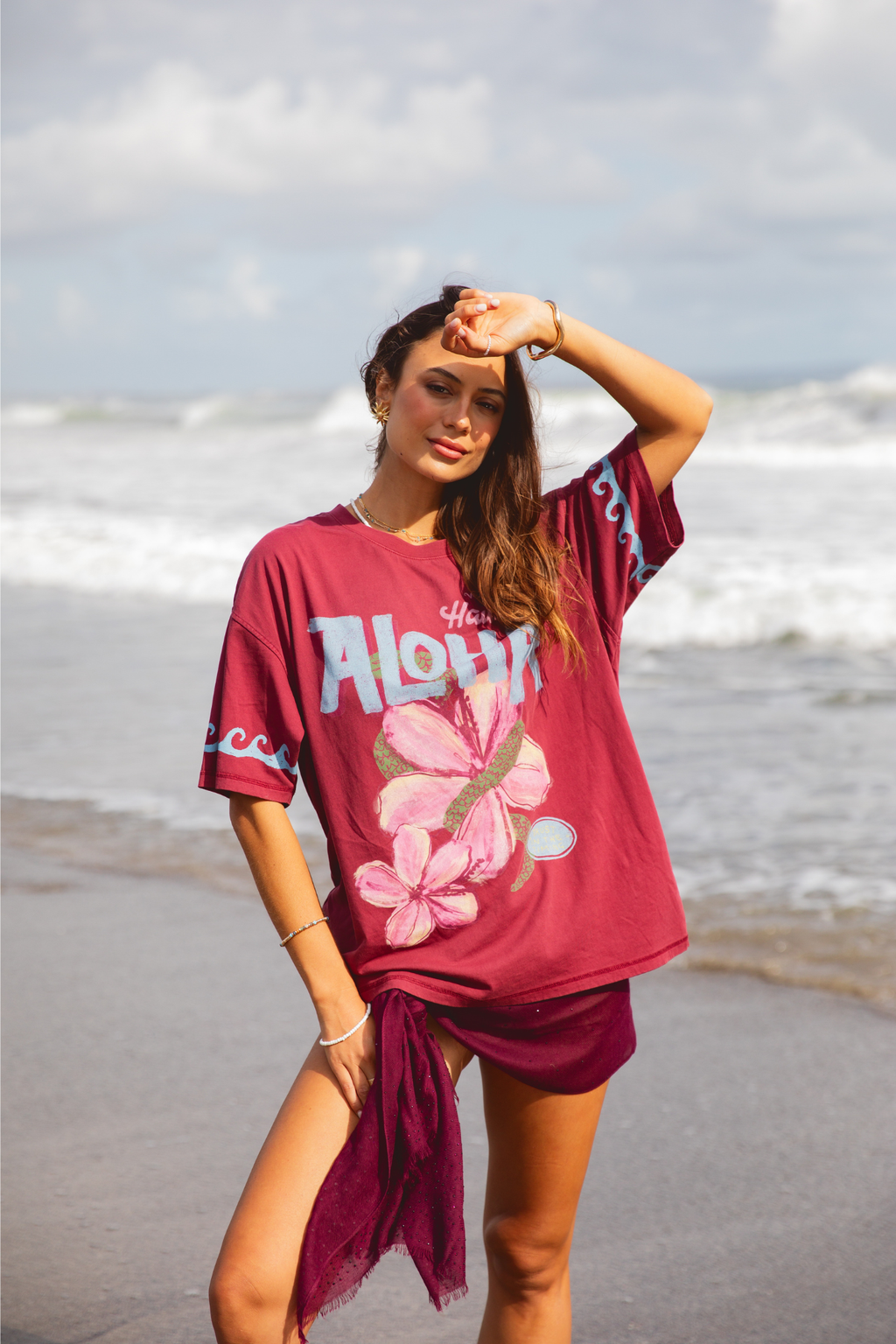 Foxwood Aloha Hawaii Tee Port | Shine On NZ