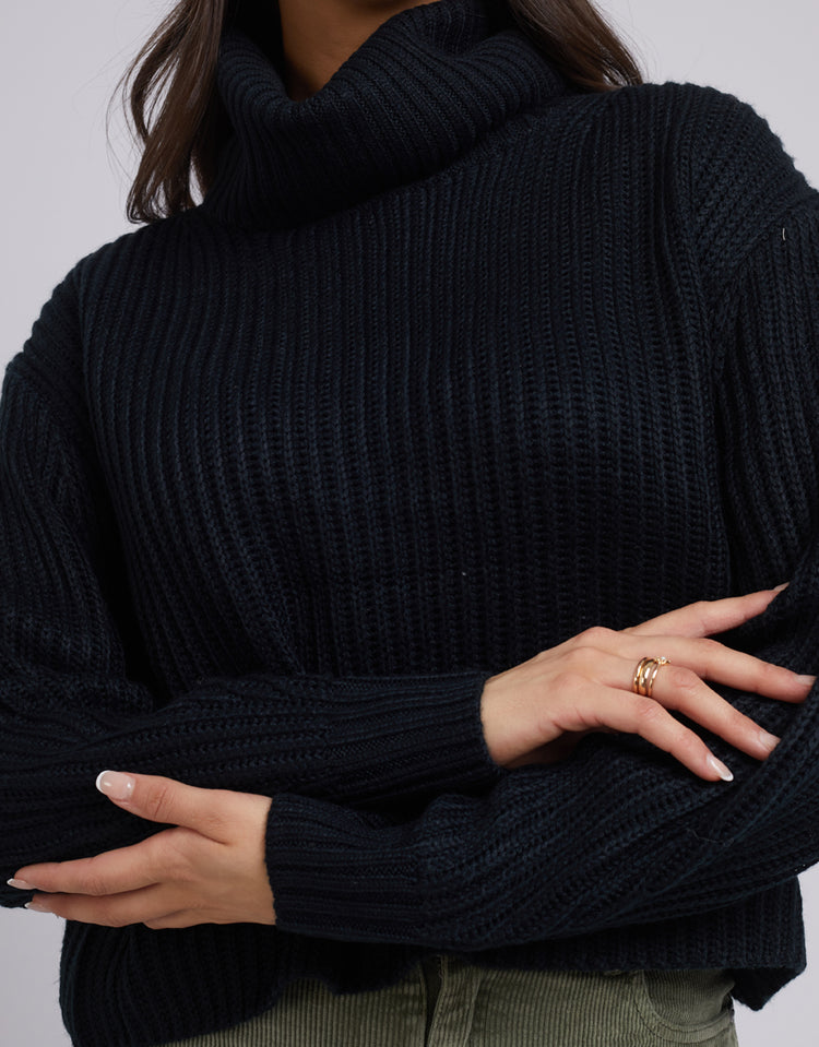 Elodie Roll Neck Knit Black Buy Online All About Eve, 52% OFF