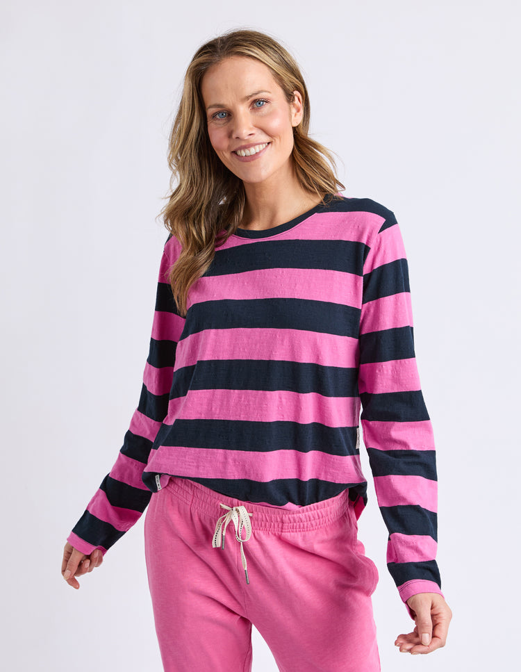 Elm Spritz L/S Tee Hot Pink | Shine On NZ