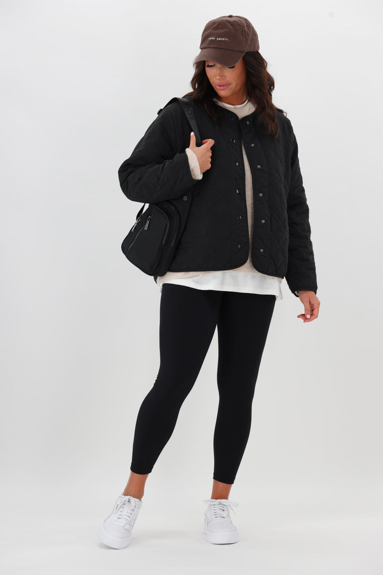 AS Colour Wo's Quilted Jacket Black | Shine On NZ