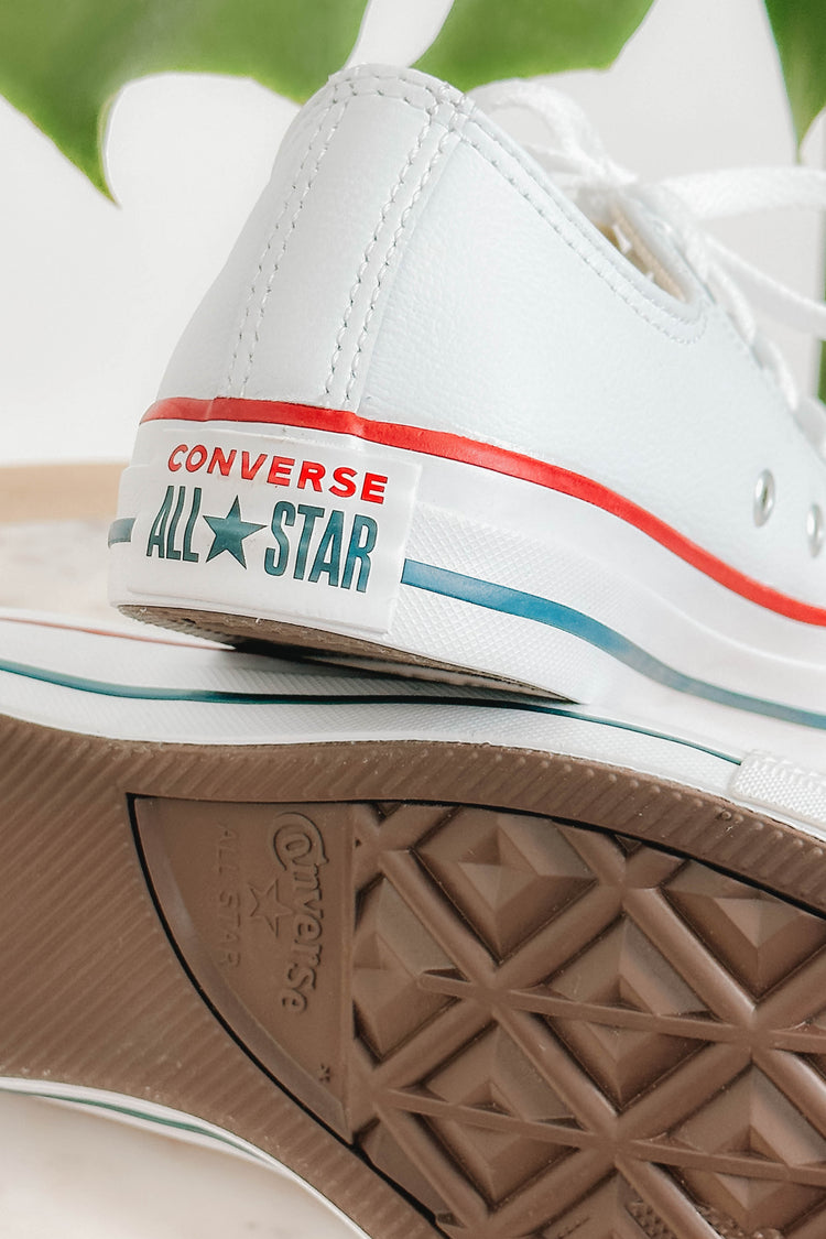 Chuck Taylor Star - Leather - Low White - Converse Shoes NZ | Shine On NZ