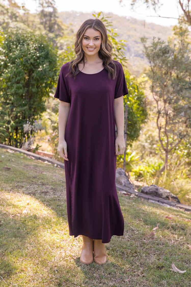 PQ Collection Destiny Dress Berry Shine On NZ