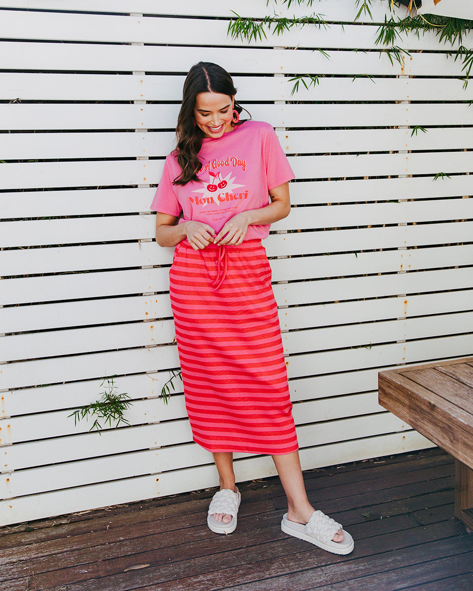 Striped shop skirt nz