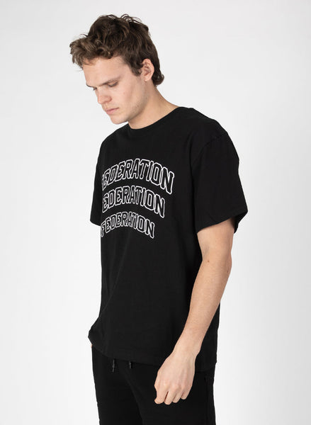 Federation Mens Our Tee In 3's Black | Shine On NZ