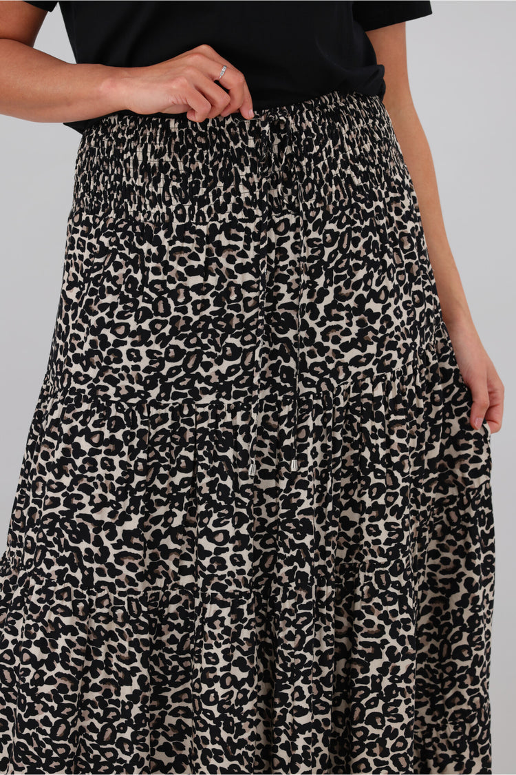 New U Collection Leopard Maxi Skirt | Shine On NZ