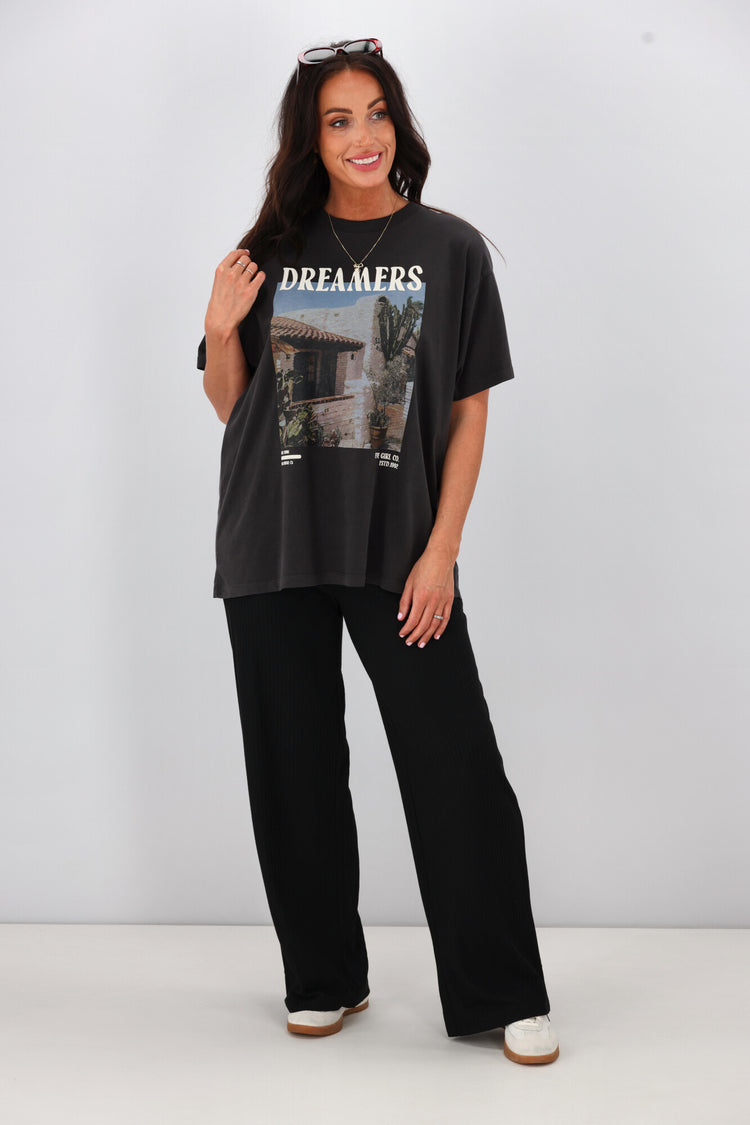 ONLY Emma Wide Leg Pant Black | Shine On NZ