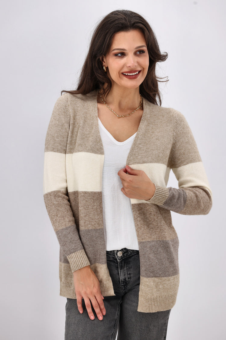 Cardigan Casual A Maglia Con Motivo A Trecce, Manica Lunga - Foto 6
