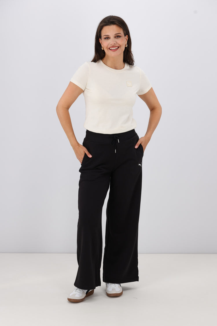 Puma WARDROBE ESS Relaxed Wide Leg Sweatpant Black