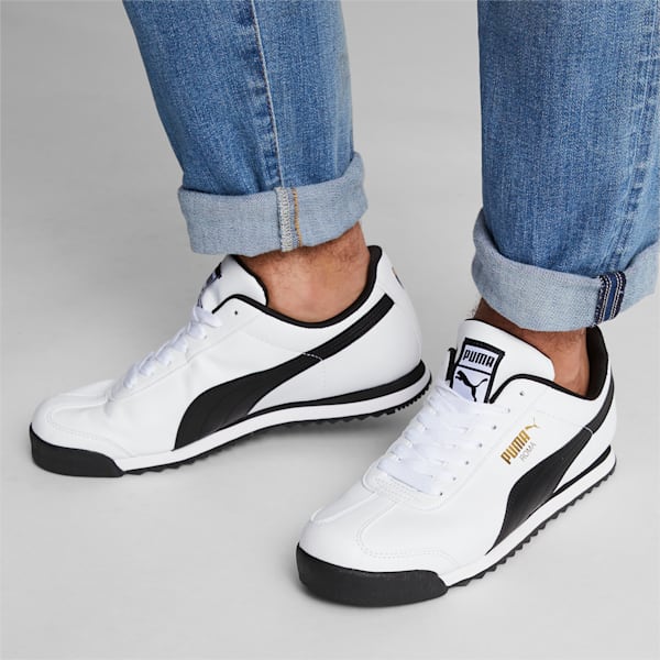 Puma Roma 24 Sneaker White Black Shine On NZ