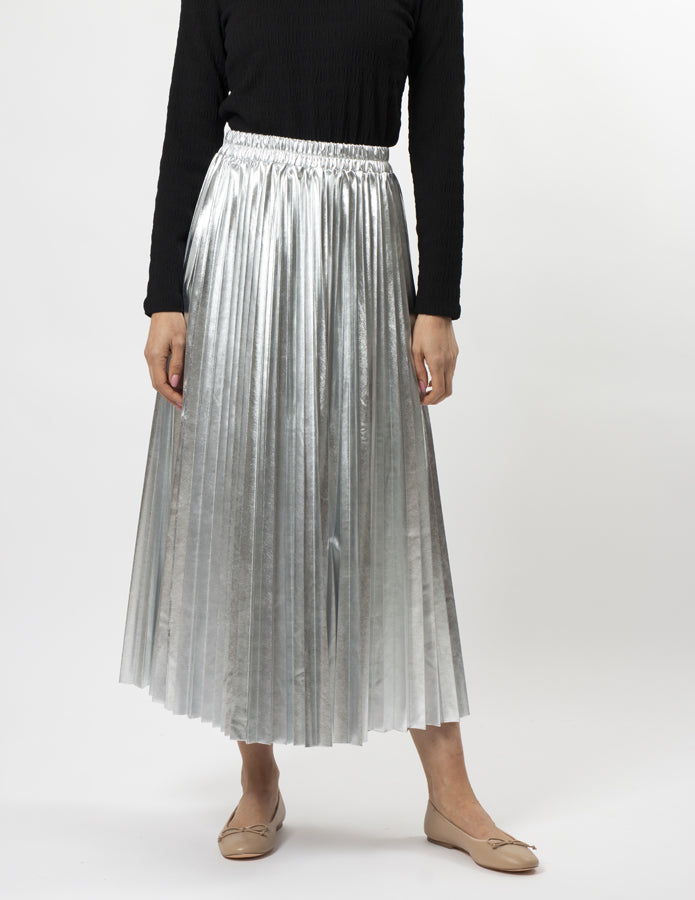 Stella Gemma Casete Skirt Silver Shine On NZ