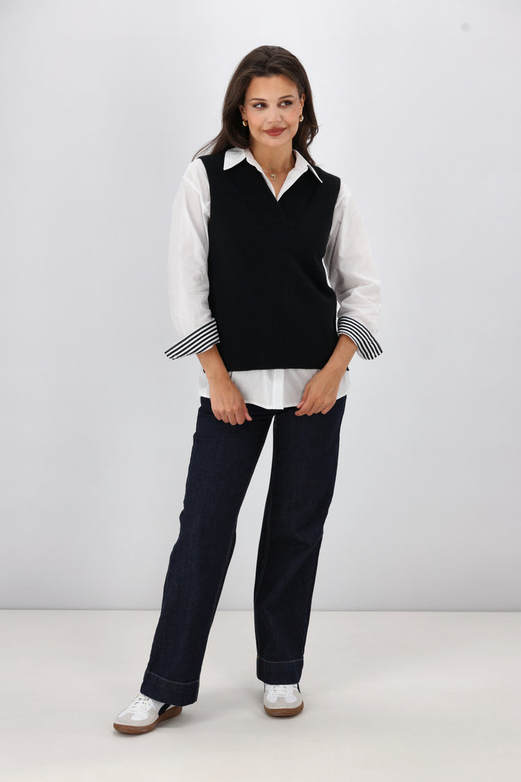 Stein BACK DOUBLE KNIT VEST シュタイン stein BACK DOUBLE KNIT VEST 