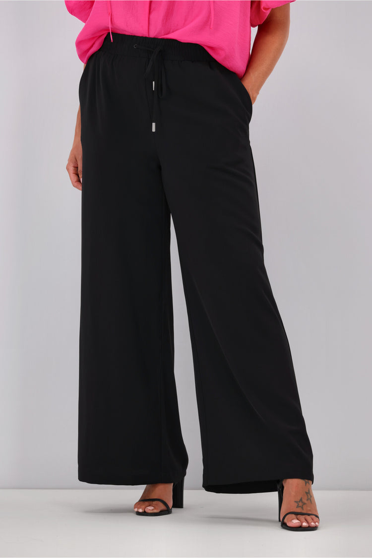 Shine On Label Rowen Wide Leg Pants Black