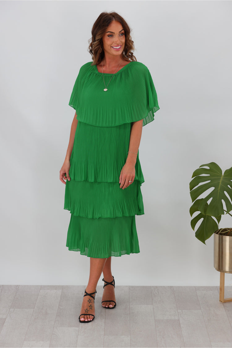 pleated dress nz Toast - Pleated Cotton Linen Dress