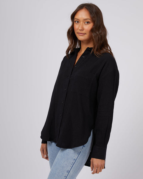 Silent Theory Mahlia Shirt Black | Shine On NZ