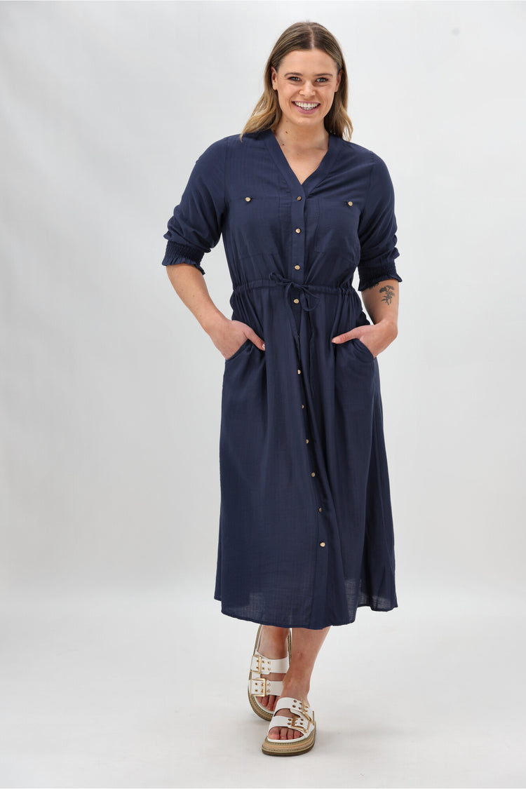 Sunday Boho St Tropez Dress Navy