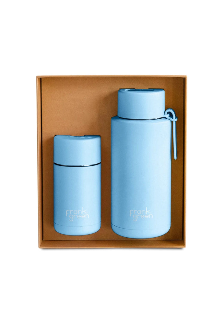 Frank Green Ceramic The Essentials Gift Set Sky Blue | Shine On NZ