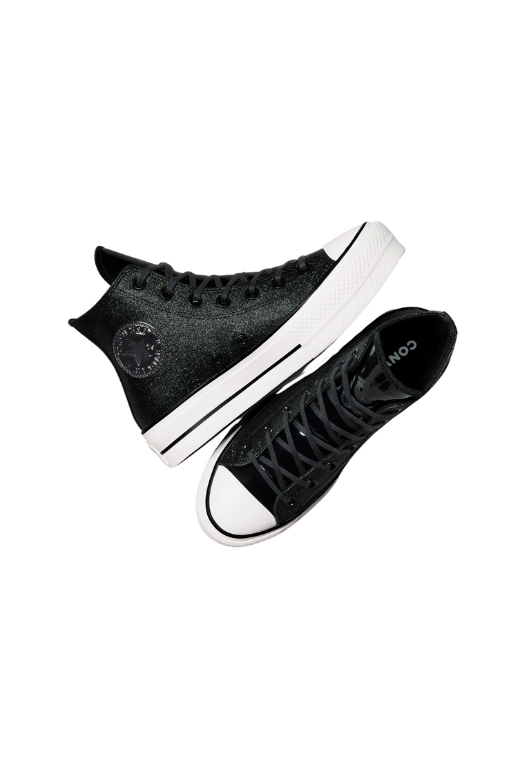 black glitter patent converse