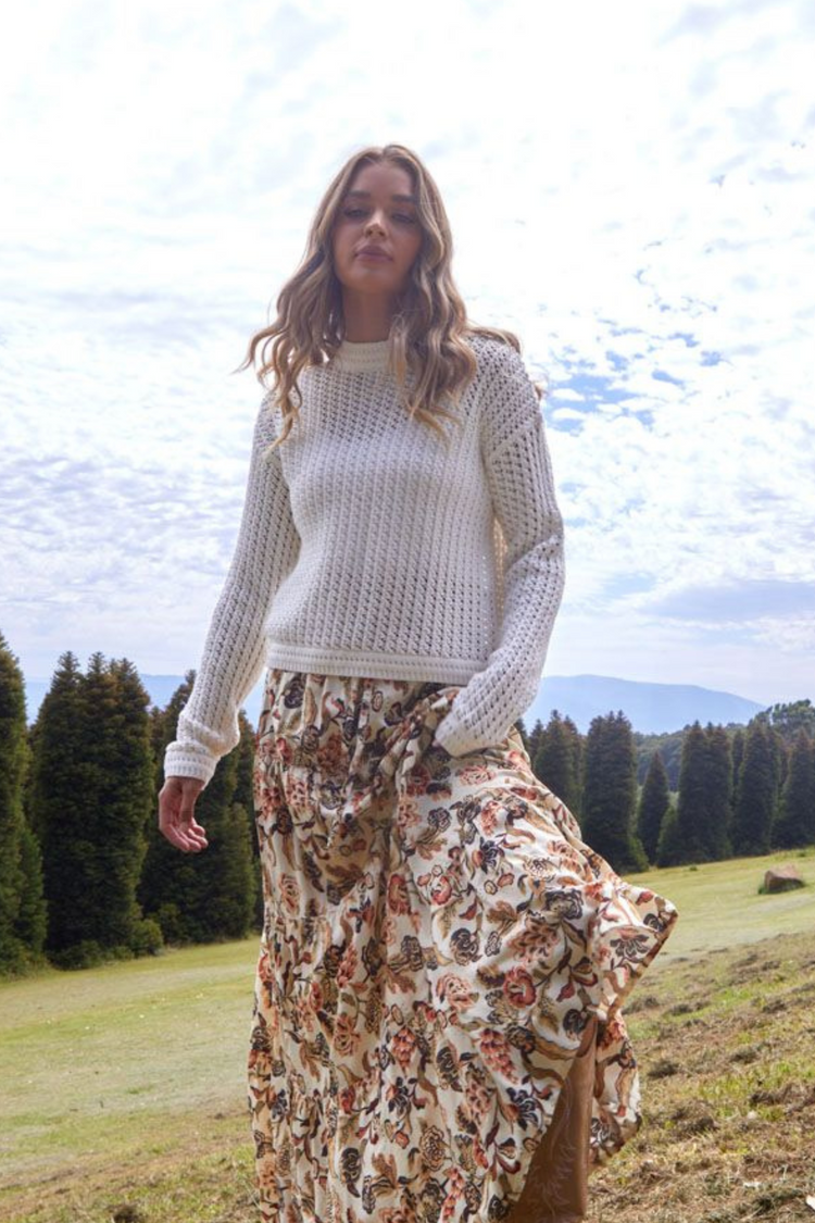 Sass Talullah Knit White Shine On NZ - Main Image