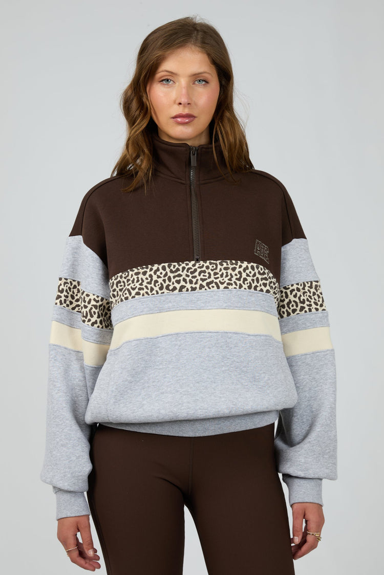 All About Eve Athletica Panel 1/4 Zip Multi | Shine On NZ