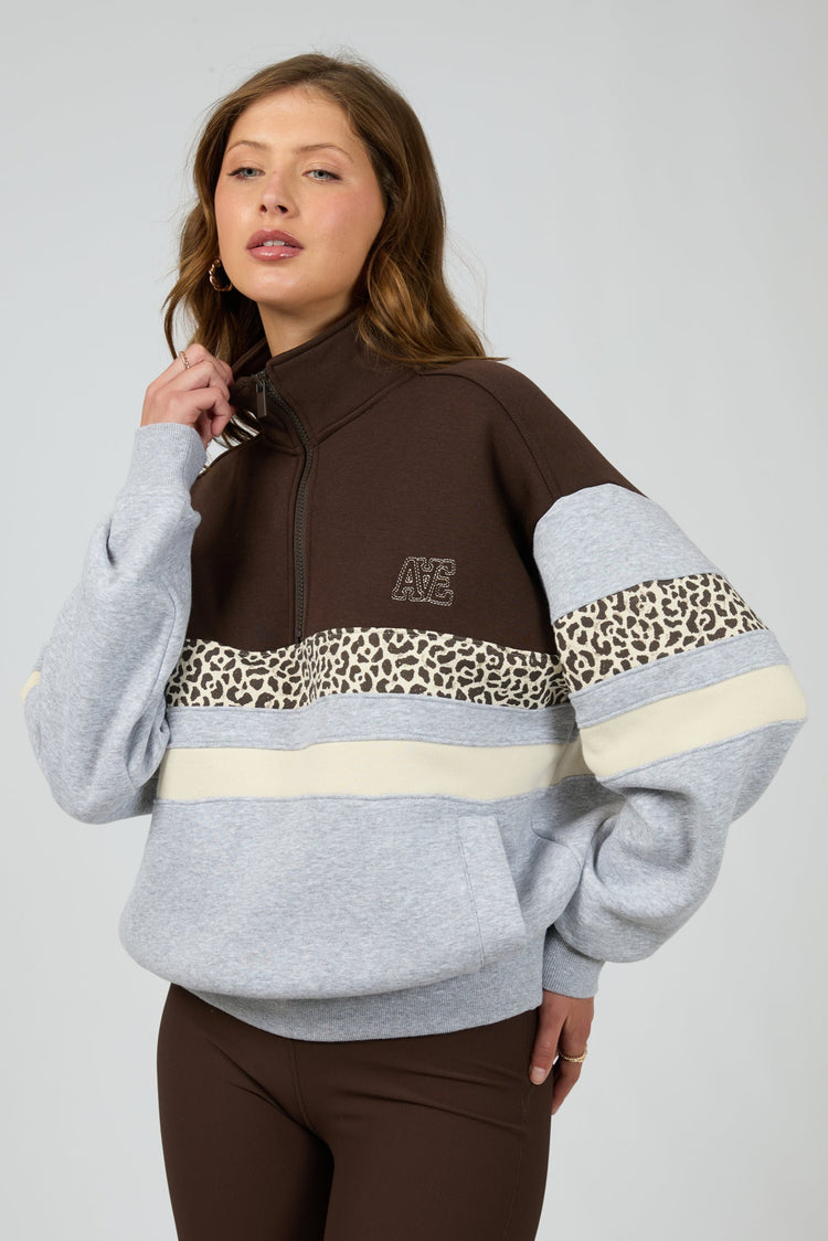 All About Eve Athletica Panel 1/4 Zip Multi | Shine On NZ