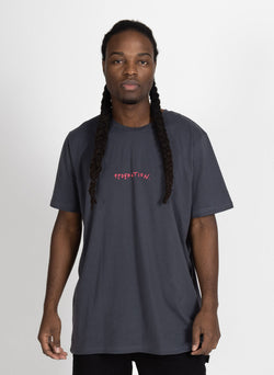 Federation Mens Staple Tee Drawn Off Black