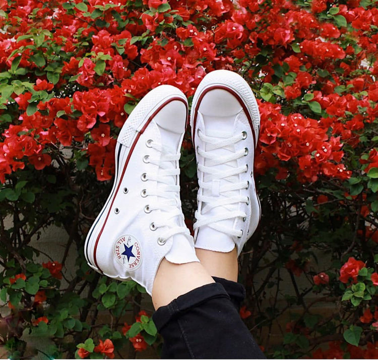 Cheap white hotsell converse high tops