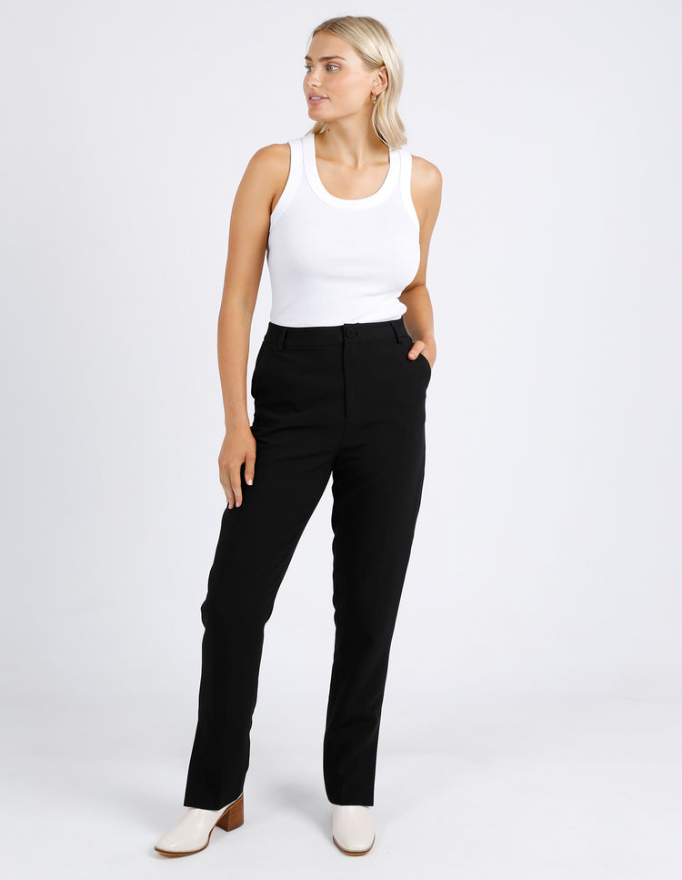 Foxwood Helena Woven Pant Black