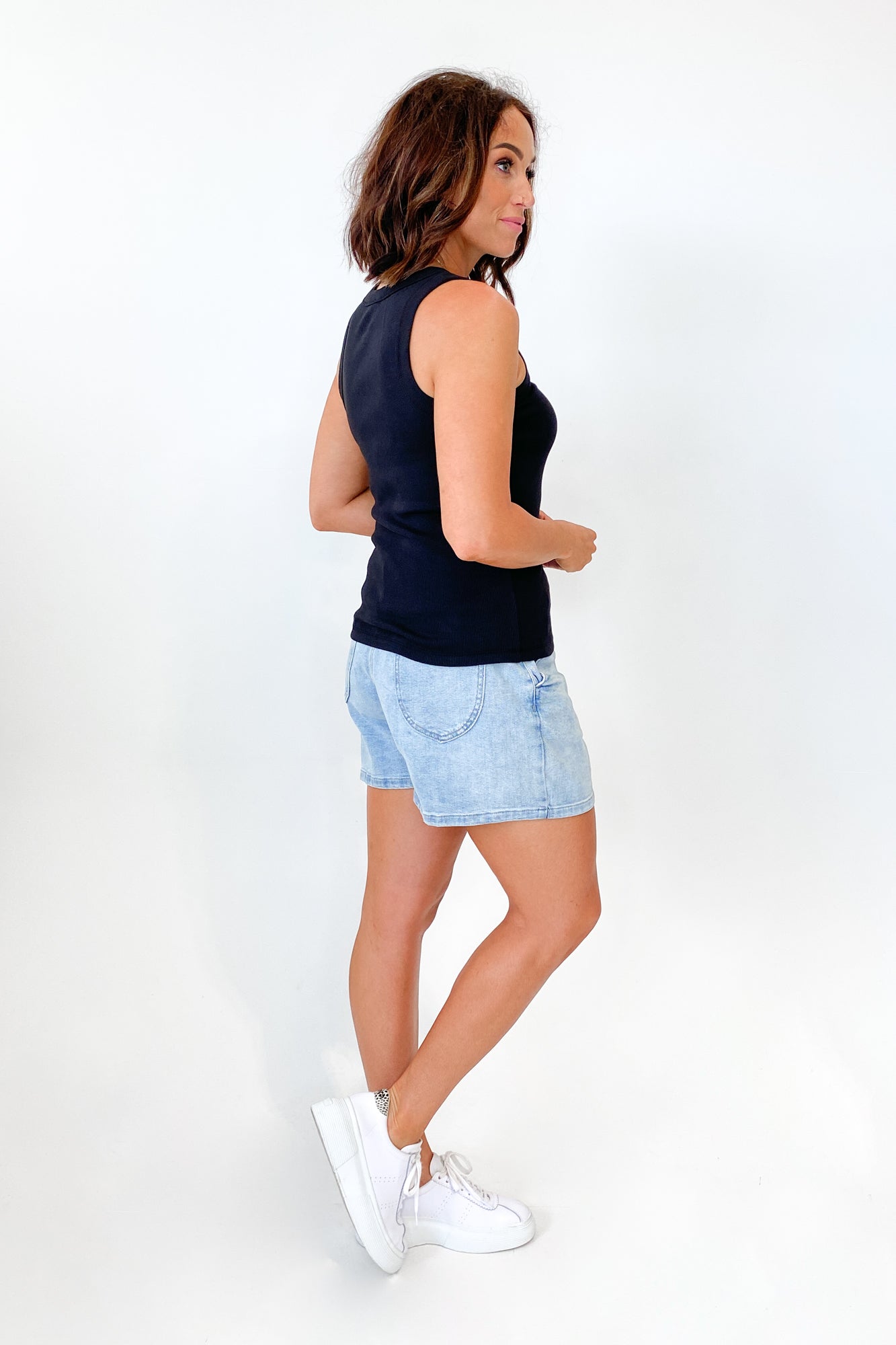 AS Colour Organic Rib Tank Black | Shine On NZ