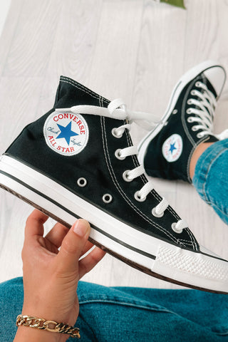 black converse high tops ladies