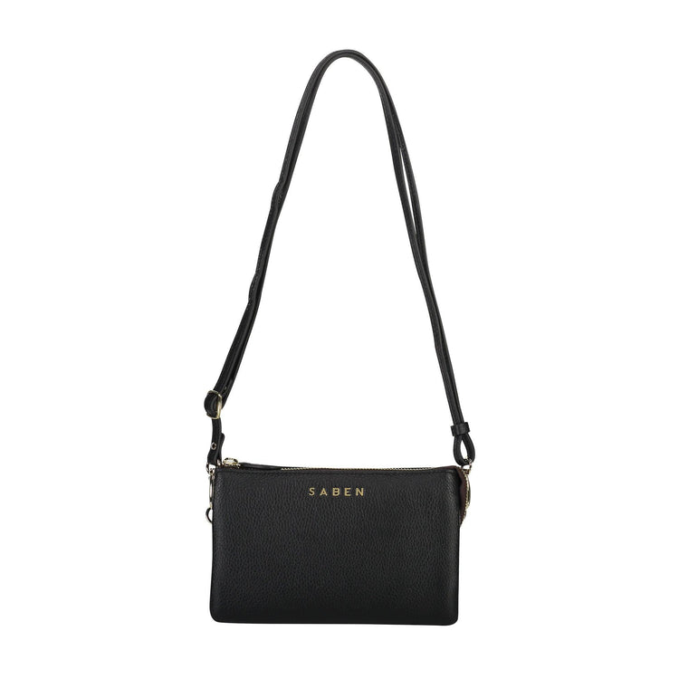 Saben Tilly Crossbody Black Shine On NZ