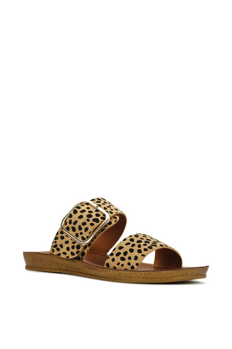 Cheetah clearance buckle sandals