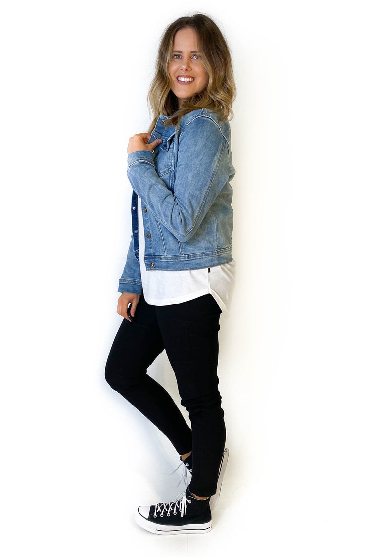 Black Leggings Blue Jean Jacket | International Society of Precision  Agriculture