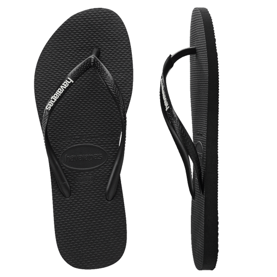 Black 2024 studded havaianas