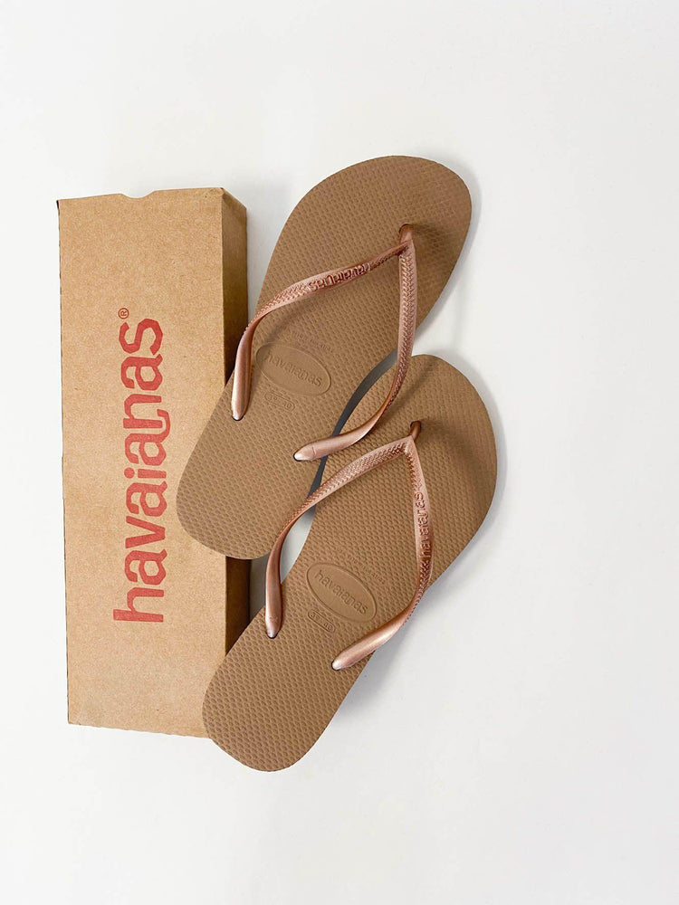 Havaianas Slim Rose Gold Shine On NZ