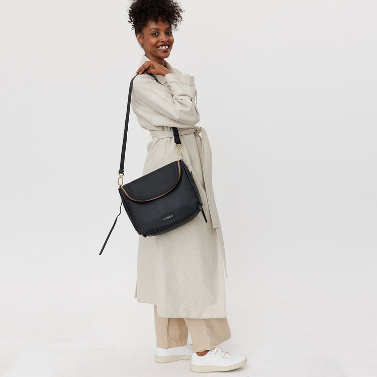 Saben Frankie Bag Black Shine On NZ