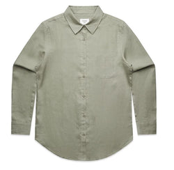 AS Colour Linen Shirt Eucalyptus
